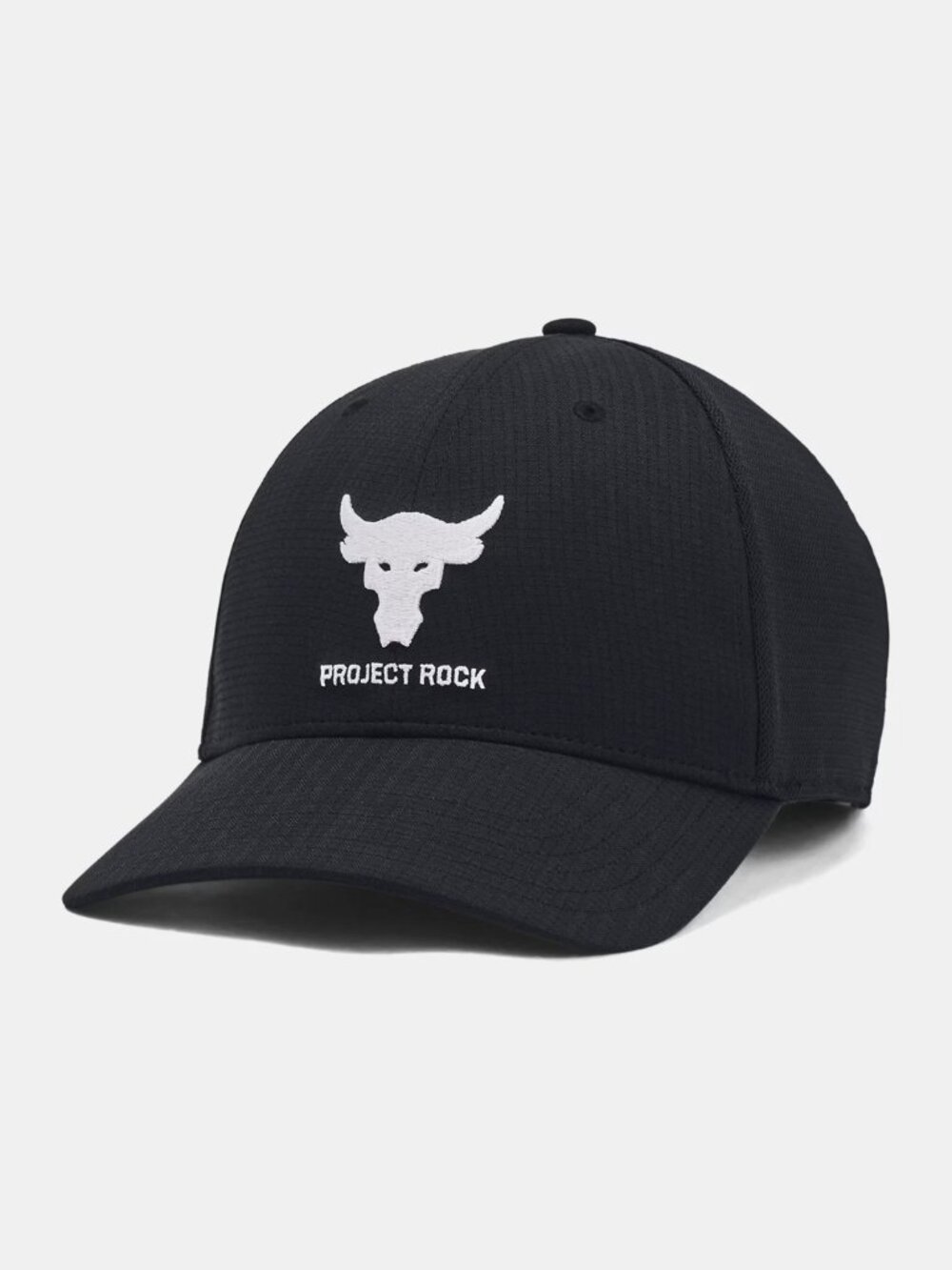 Brand New Under Armour Project Rock Trucker Cap Black White Logo